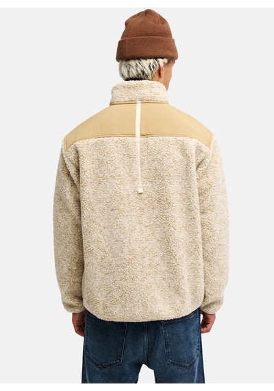 Quiksilver Shallow Water Fz Bej Dik Yaka Regular Fit Erkek Polar Sweatshırt Çok Renkli