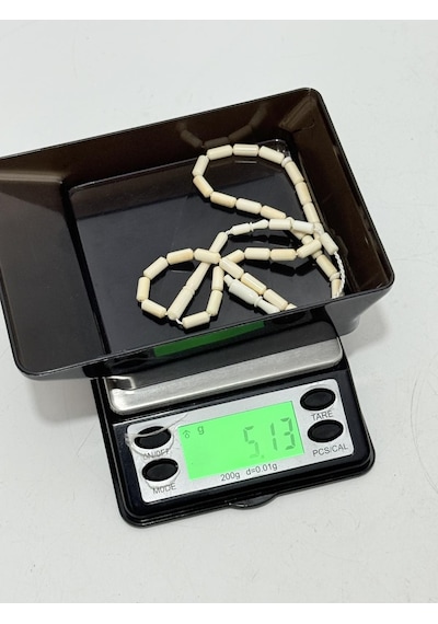 Kesme Fildişi Tesbih 5,10 Gram - Koleksiyonluk Fil Dişi Tespih F046