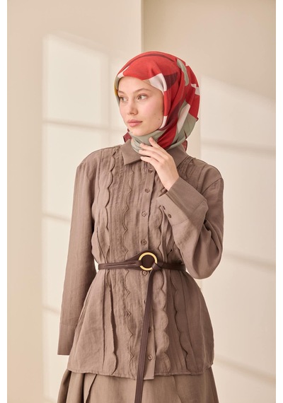 Silk Home Aura Eşarp 140001-05 Bordo, Kırmızı, Hardal, Çağla,vizon