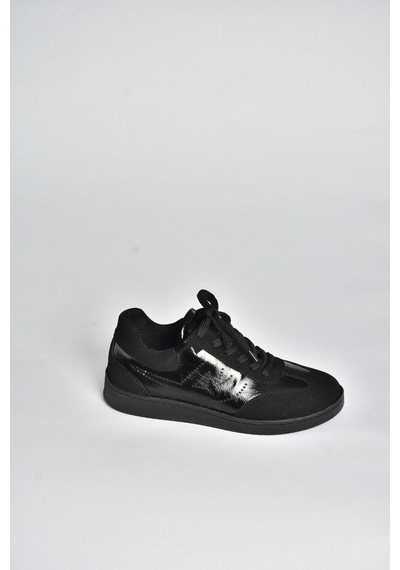 Fox Shoes V820104802 Siyah Süet Spor Ayakkabı Sneakers Siyah