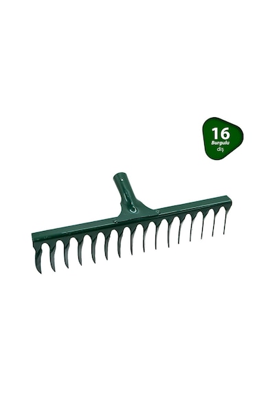 Sapsız Metal Burgulu Tırmık 16 Diş