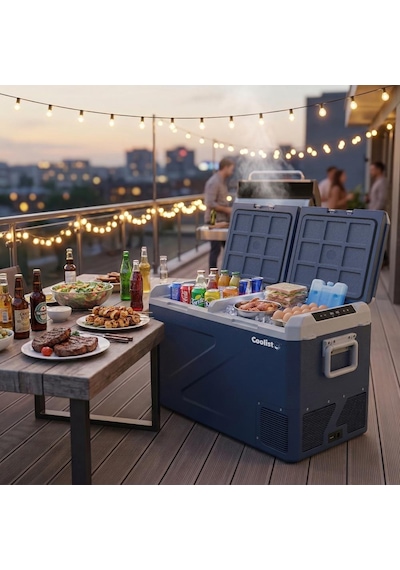 Coolist Clk80d 12/24v 220volt 82,5 Litre Çift Bölmeli Kompresörlü Outdoor Oto Buzdolabı/dondurucu