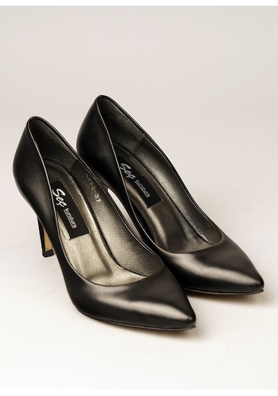 Seç Kundura 4292 Hakiki Deri Stiletto 9Cm Siyah