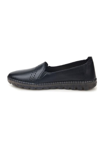 Pisagor Ps-551 Kadın Hakiki Deri Ortopedik Günlük Ayakkabı Sıyah