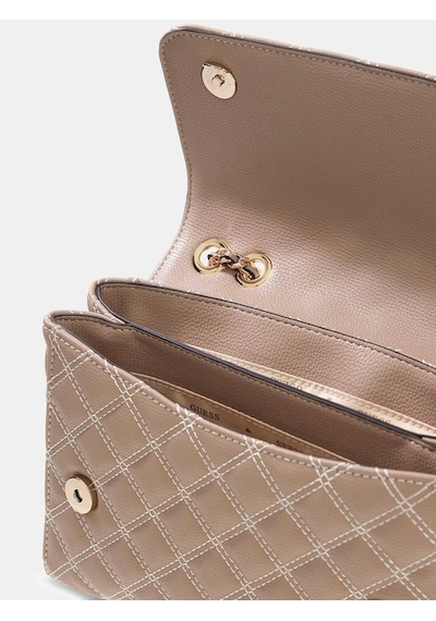 Guess Giully Quilted Crossbody Kadın Askılı Çanta Hwbq9673200 Bej