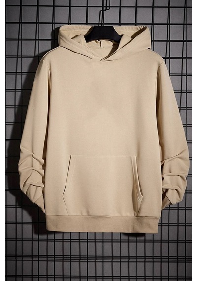 Uyguntarz Unisex Tokoyaki Baskılı Sweatshirt Bej