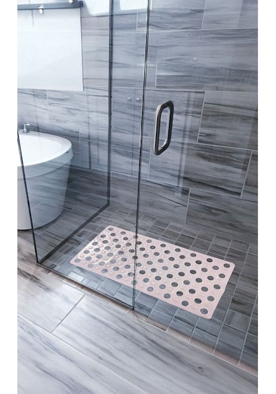 Banyo Paspası Pembe Silikon Kaymaz Vakumlu Duş Paspası Tropikhome Diğer