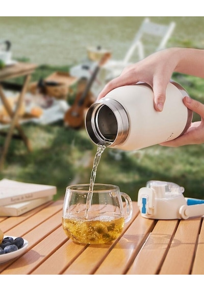 Shotay Çelik Termos Matara Phone Holder 1000ml Somon