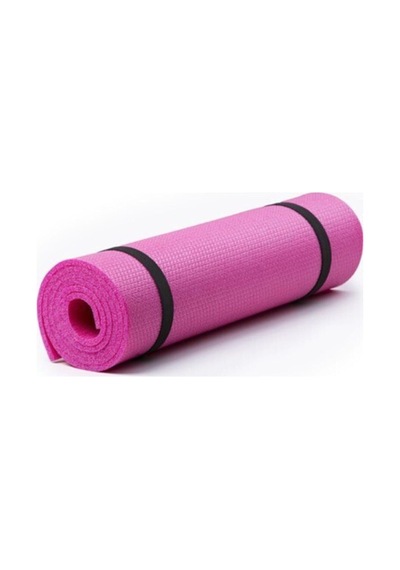 Tr Lüx Desenli Pilates Yoga Matı 8 Mm Pembe- Siyah