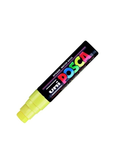 Uni-ball Posca 15.0 Su Bazlı Poster Markörü Sarı Pc-17k