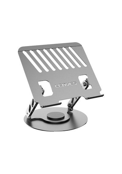 Lenyes Cr190 360 Derece Dönebilen Katlanabilir Laptop Standı Gümüş