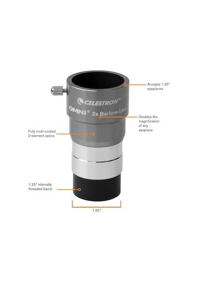 Celestron Barlow Lens 2x Cl 93326