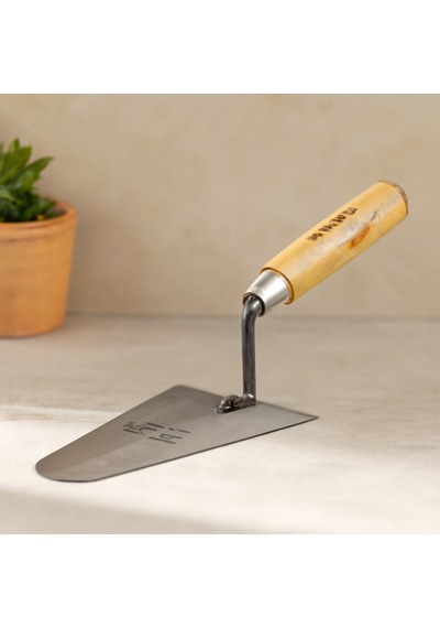Çelik Sıva Mala 18 Cm Ahşap Saplı