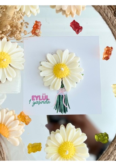 Bernami Vazo Pinterest 20 Adet Özel Tasarlanmış Kart Ve Papatya Mum. Düğün,nişan,nikah, Söz, Doğum Günü, Nikah Hediyelik Diğer