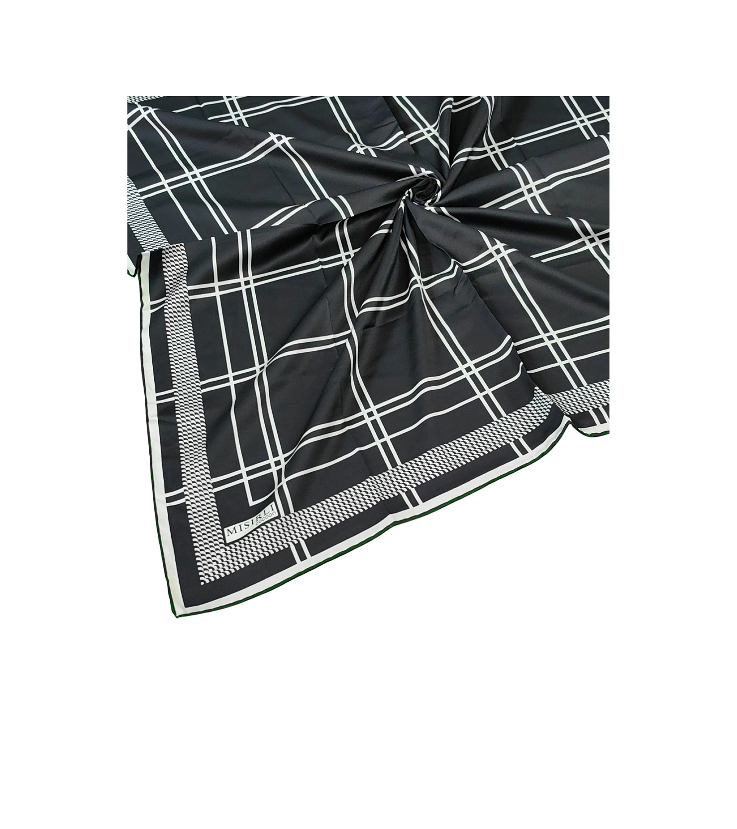 Mim Eşarp Mısırlı Eşarpları Cocoon Twill Eşarp Siyah