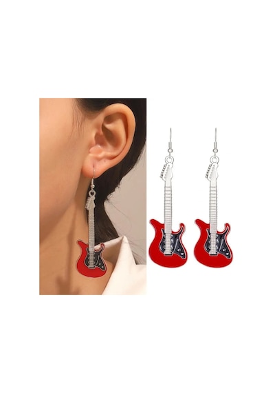 Gitar Küpe Siyah 107615214 Çok Renkli