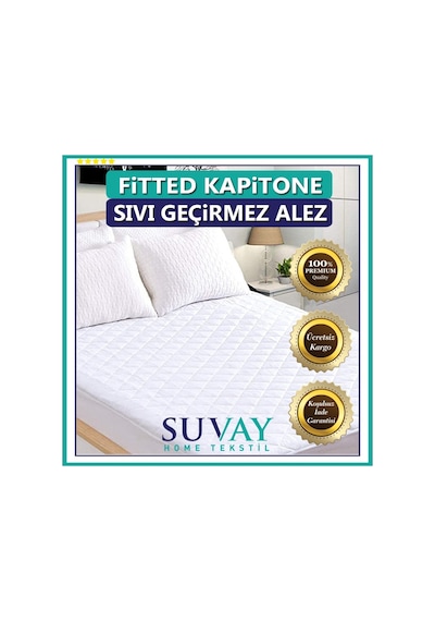 Suvay Kapitone Fitted Su Sıvı Geçirmez Alez Tek Ve Çift Kişilik