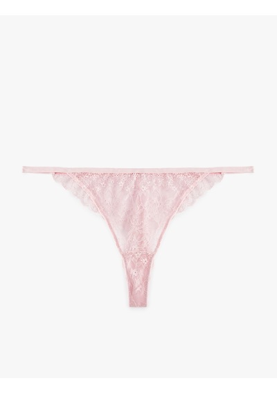 Koton Dantelli String Külot Pembe 6slk30195mk Gül