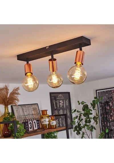 Riolıght Modern2 Siyah2 3xe27 Duylu Mafsallı Hareketli Başlık Glop Ampul Hariç Metal Spot Avize Siyah