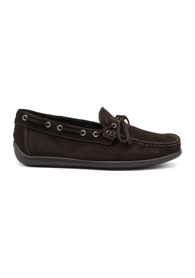 T.moro Oxford Klasik Erkek 14d9 Frau Castoro Casual Suede Boat Lofers Koyu Kahverengi