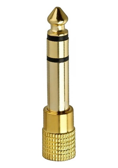 6.3Mm Erkek To 3.5Mm Dişi Çevirici Çivi Jak Gold