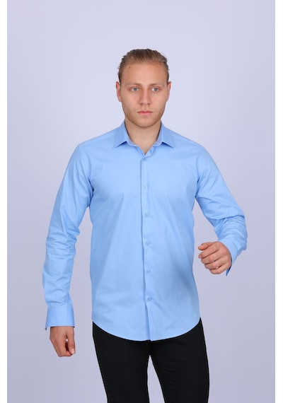 Tousus Slim Fit Mavi Erkek Gömlek Slm-5073-tss