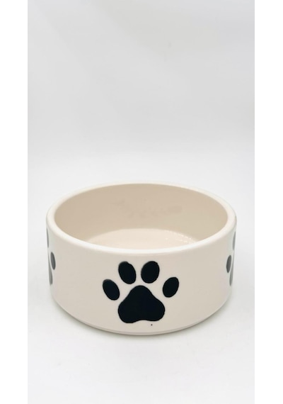 2 Adet Yüksek Kalite 12.5 Cm, 400 Ml Seramik Kedi Ve Köpek Mama Su Kabı