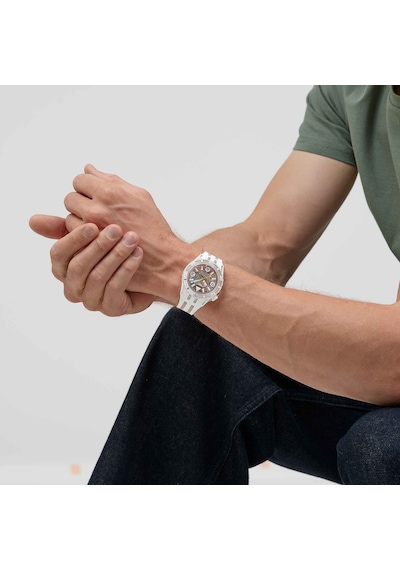 Sscu09k100 Swatch Scubaqua Aurelia Aurita Erkek Kol Saati Sscu09k100 Beyaz