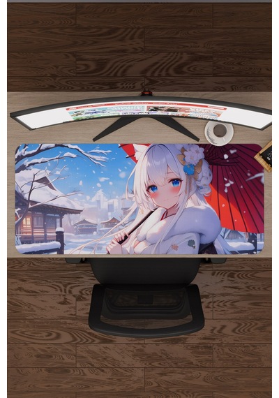 Azur Lane Kaymaz Dikişli Kauçuk Oyuncu Mousepad V3 - 90x40 Xxl Gaming Mouse Pad Fare Altlığı