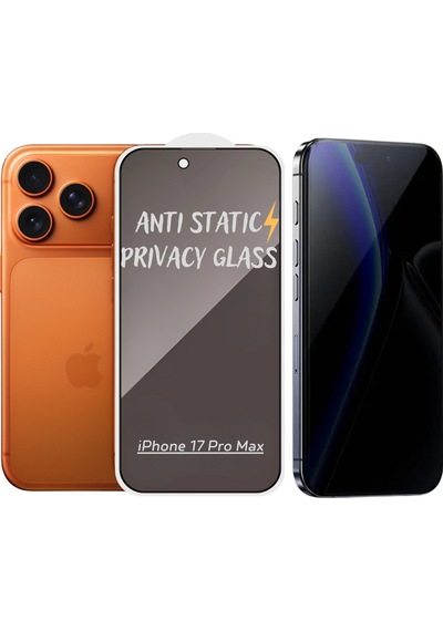 Pp Apple Uyumlu iPhone 17 Pro Max Anti-static 3d Prıvacy Hayalet Toz Tutmayan Kırılmaz Ekran Koruyucu 65992749