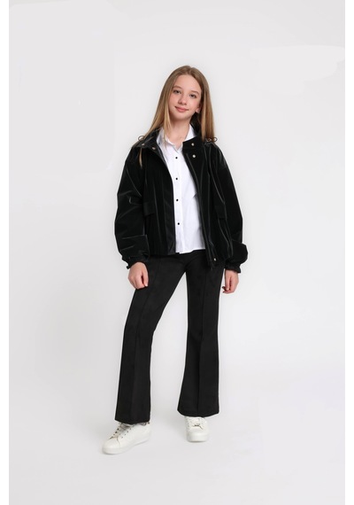 Escabel Kids Kız Mevsimlik İnce Ceket Mont 26kesc5076 Siyah