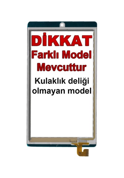 Alcatel Uyumlu OneTouch Pixi 4 8063 Dokunmatik Beyaz - Versiyon 2