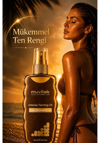 Yoğun Bronzlaştırıcı Yağ Güneşsiz Beyaz Ten Bronzlaştırıcı Sprey Vücut Yağı 150 Ml Büyük Boy Spf 0