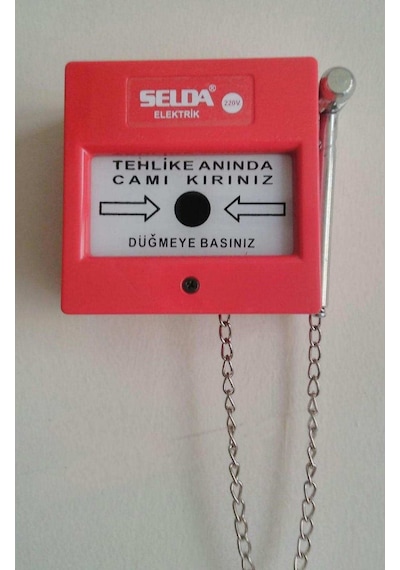 1016-ç 220v İkaz Butonu Kare Çekiçli