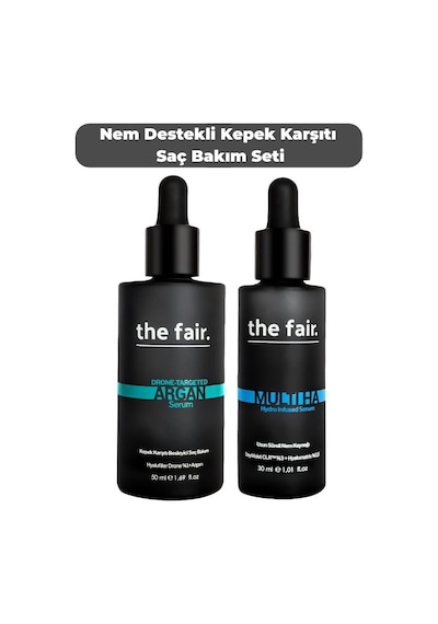 The Fair Drone-Targeted Hair Argan Serum 50 ML + Multi HA Hydro Infused Serum 30 ML