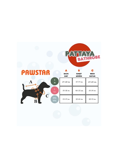 Mor Pattaya Köpek Bornozu-köpek Kurulama Havlusu- Kedi Köpek Kıyafeti