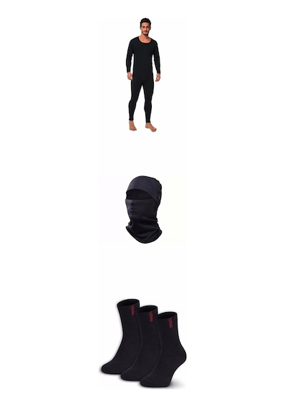 Erkek Siyah Termal Alt Üst Takım Asker Seti Termal Kar Maskesi Ve 3 Çift Termal Çorap Hediyeli Siyah Erkek Siyah Termal Alt Üst Takım Asker Seti Termal Kar Maskesi Ve 3 Çift Termal Çorap Hediyeli Siyah