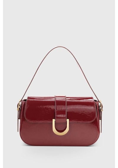 Housebags Rugan Cherry Ayarlanabilir Askılı Mıknatıs Ve Fermuar Kapamalı El-omuz Çantası 263 Bordo