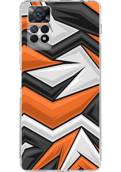 Xiaomi Redmi Note 12 Pro 4g Uyumlu Kamera Korumalı Grafiti Tasarımlı Kılıf Şeffaf