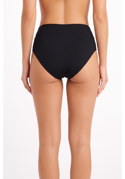 Loya Kadın Siyah V Yüksek Bel Tek Alt Bikini