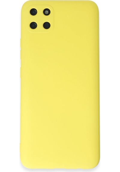 Gld-spt- Newface Realme C11 Kılıf Nano İçi Kadife Silikon - Sarı