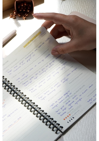 Sylcon Spiralli Defter Today . Pp.100 Gr. Ivory,a5 Siyah Siyah