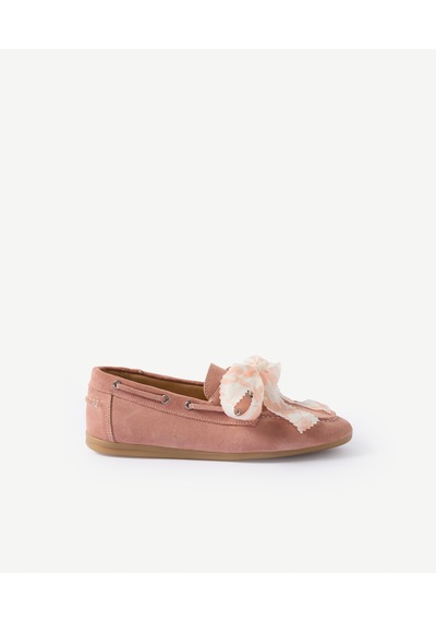 Yargıcı Süet Bağcıklı Loafer 26ykay4070x 039 Pembe