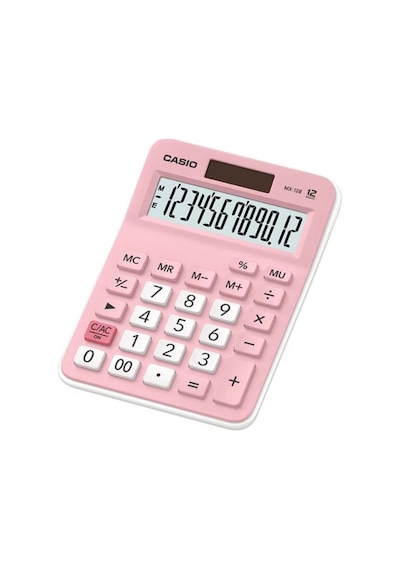 Casio Mx-12B-Pk Pembe 12 Hane Masaüstü Hesap Makinesi
