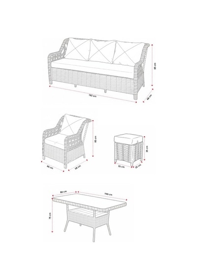 Dora Garden Home Ecem 7 Kişilik Rattan Bahçe Mobilyası Ve Tek Kişilik Rattan Salıncak Seti-antrasit Dora Garden Home Ecem 7 Kişilik Rattan Bahçe Mobilyası Ve Tek Kişilik Rattan Salıncak Seti-antrasit