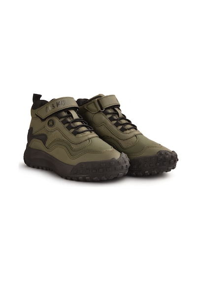 Minibonito Erkek Çoçuk Ön Kısmı Açılmaz Ortopedik Kaymaz Taban Trekking Bot Haki