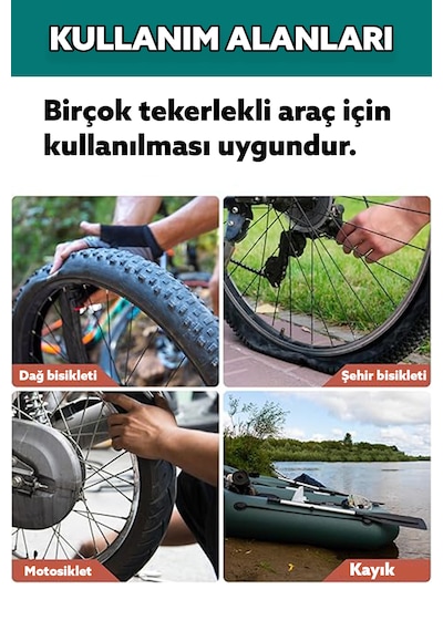 48 Parça Bisiklet Lastik Yaması Tekerlekli Araç Lastik Yırtılma Kesilme Tamir Seti Hızlı Bakım Kiti