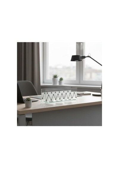 Cam Dekoratif Zikzak Tasarımlı Şamdan 20x9 Cm Tealight Ve Banyo Düzenleyici Modern Ev Ofis Masaüstü Aksesuar Çok Renkli