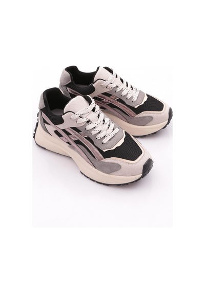 Dgn 83147 Kadin Sneaker Ayakkabi Buz Siyah