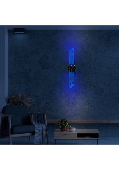 Bh Bubblelight Dubble Şık Ve Zarif Modern Led Duvar Aplik Gümüş Rgb Elektrikli Kumandalı Gümüş